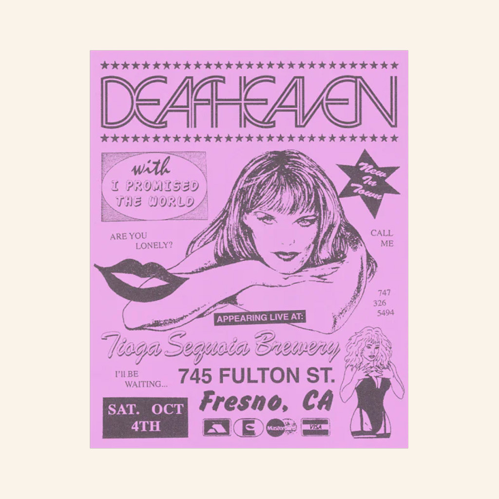 Deafheaven Merch Fresno Tour Poster Home Decor Presents For Music Lovers