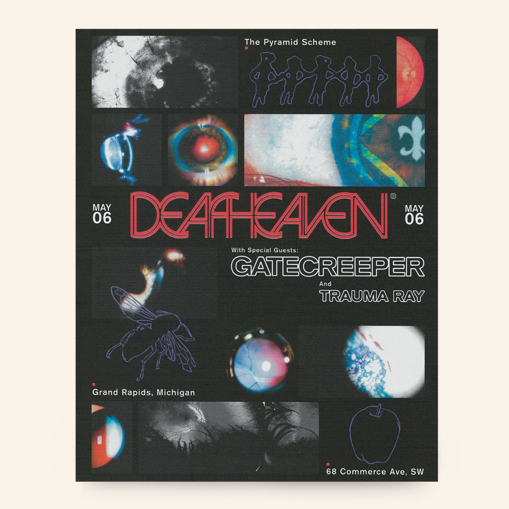 Deafheaven Merch Grand Rapids Tour Poster Wall Art Decor Presents For Music Lovers