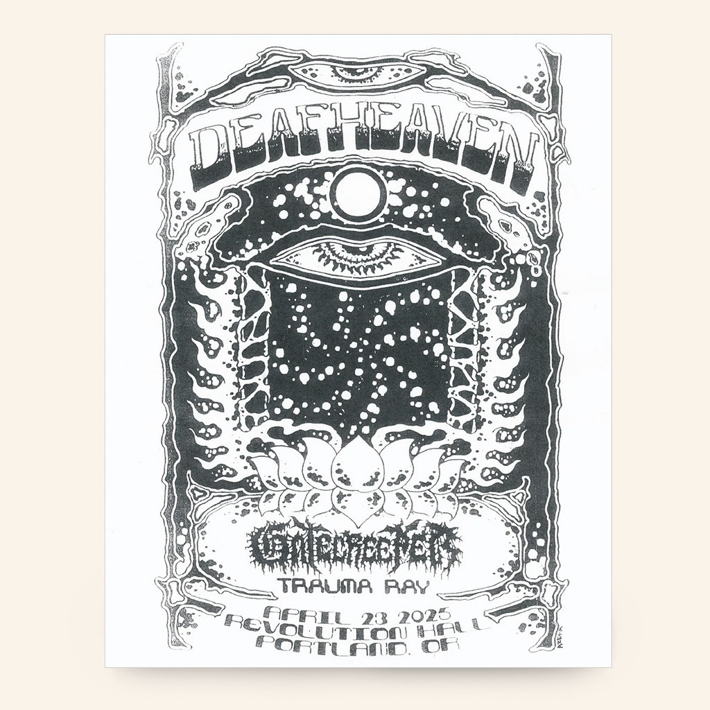 Deafheaven Merch Portland Tour Poster Wall Art Decor Best Gifts For Music Lovers