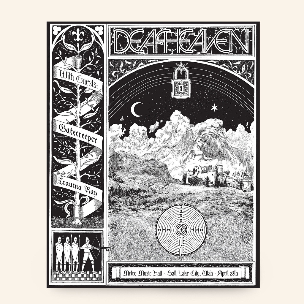 Deafheaven Merch Salt Lake City Tour Poster Wall Art Decor Gifts For Music Lovers