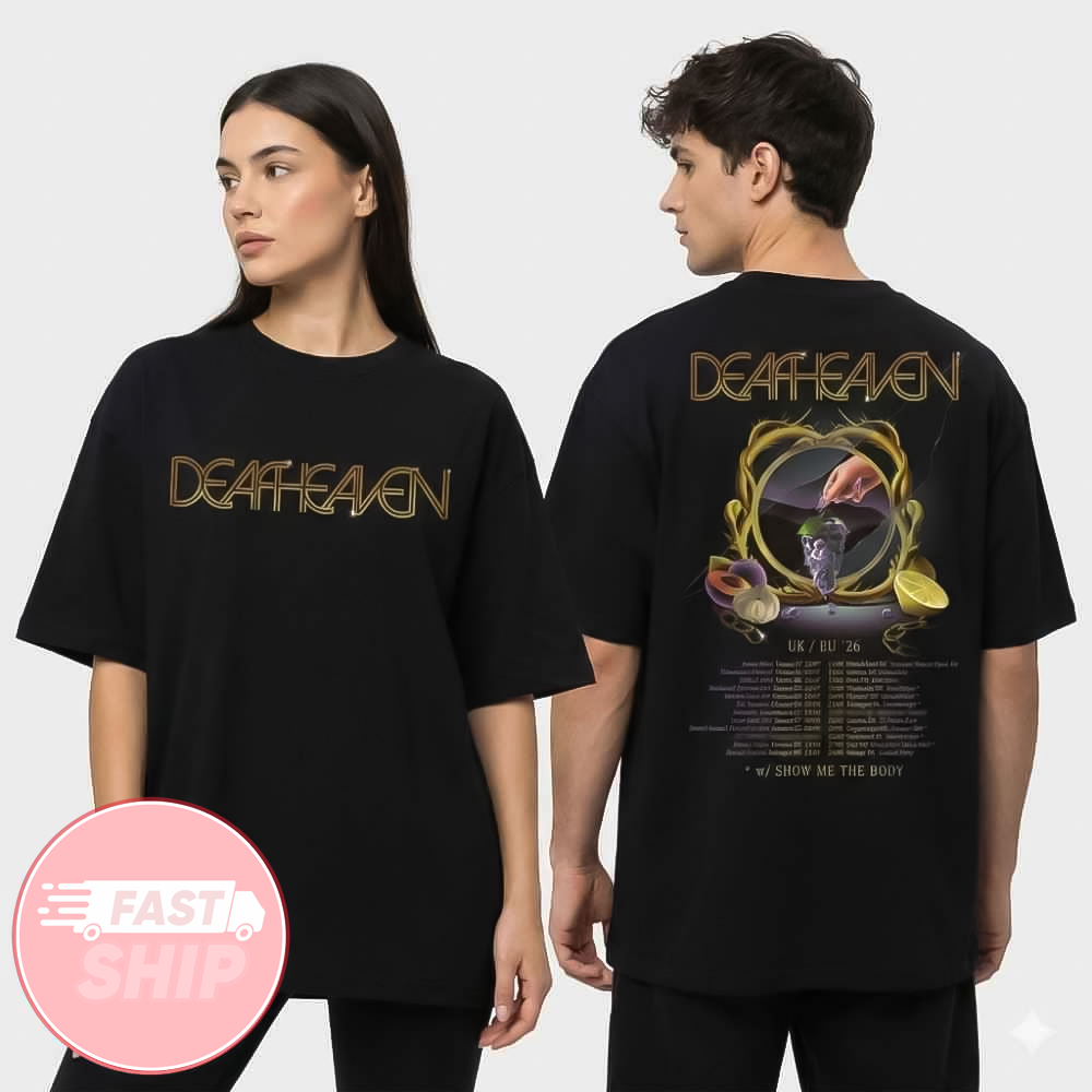 Deafheaven UK EU Summer Tour 2026 And European Summer Festivals Poster Tour Dates T-Shirt