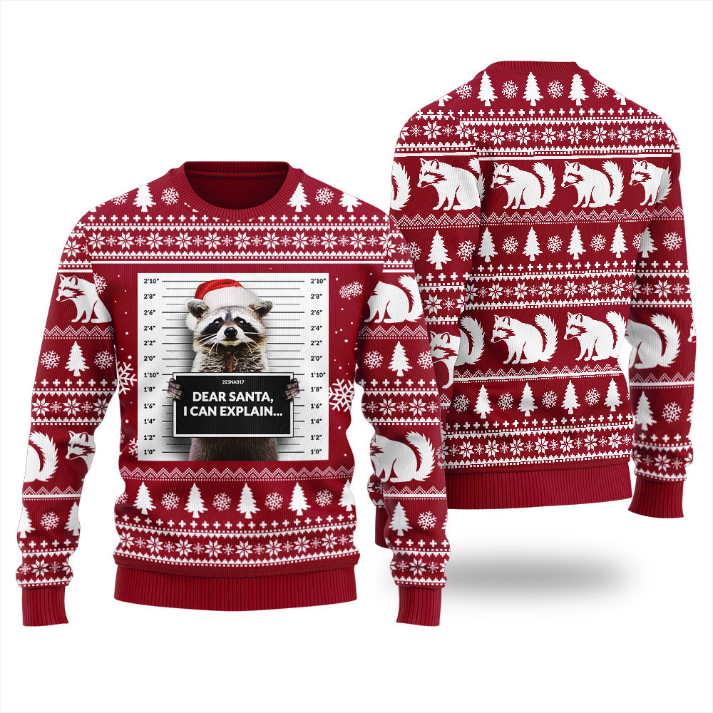 Dear Santa I Can Explain Christmas Sweater Women Perfect Holiday Gift Merch for Sweater Lovers