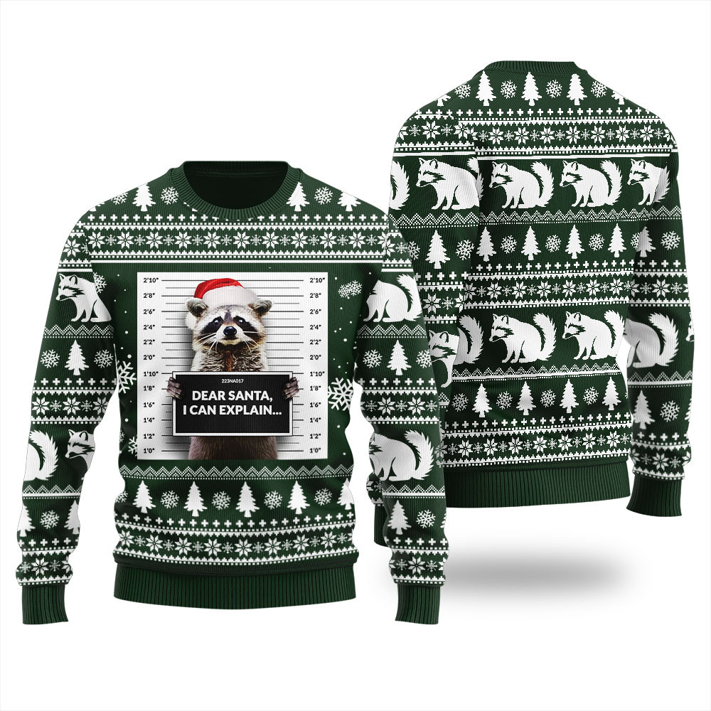 Dear Santa I Can Explain Ugly Christmas Sweater Personalized Christmas Sweatshirt Gift for Family