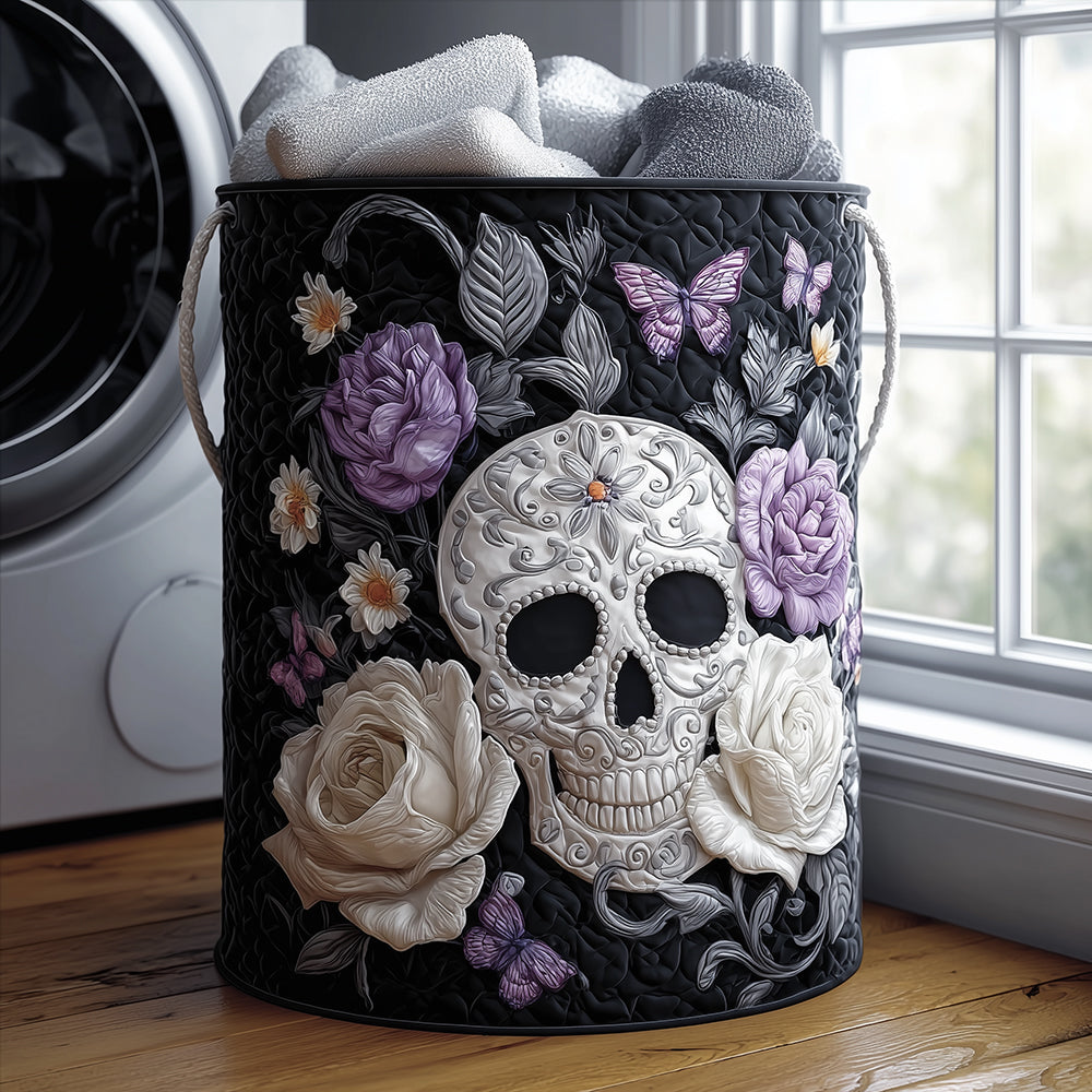Death Beauty Quilted Laundry Basket Winter Merch Essentials