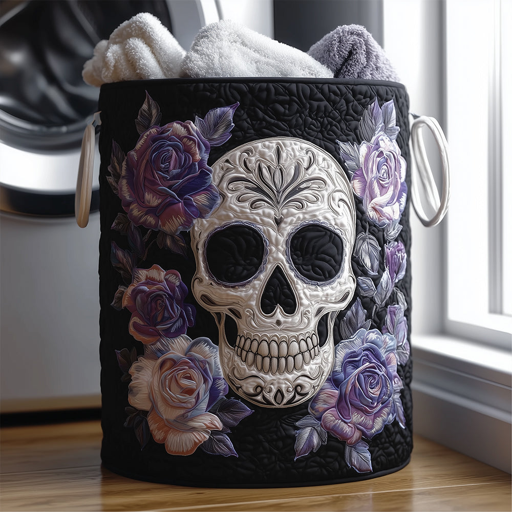 Death Blossom Quilted Laundry Basket Summer Merch Vibes