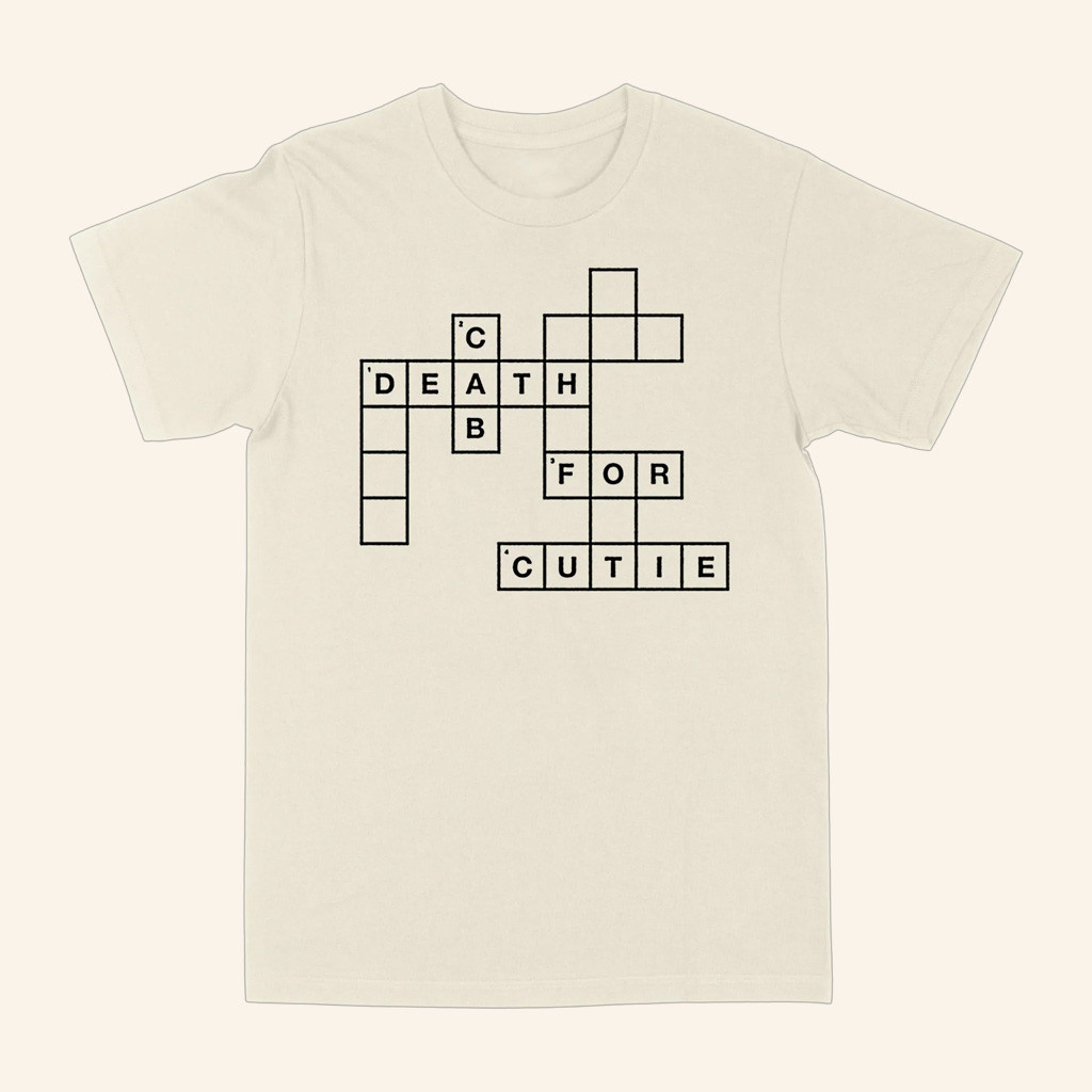 Death Cab For Cutie Merch DCFC Crossword T-Shirt Gifts For Boyfriend