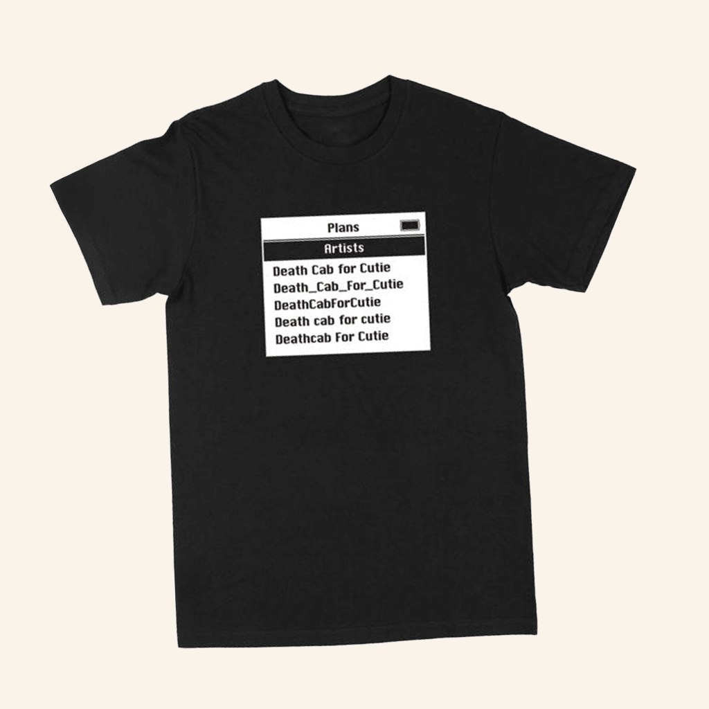 Death Cab For Cutie Merch DCFC Screen Black T-Shirt Birthday Presents For Boyfriend Death Cab For Cutie Merch DCFC Screen Black T-Shirt Birthday Presents For Boyfriend