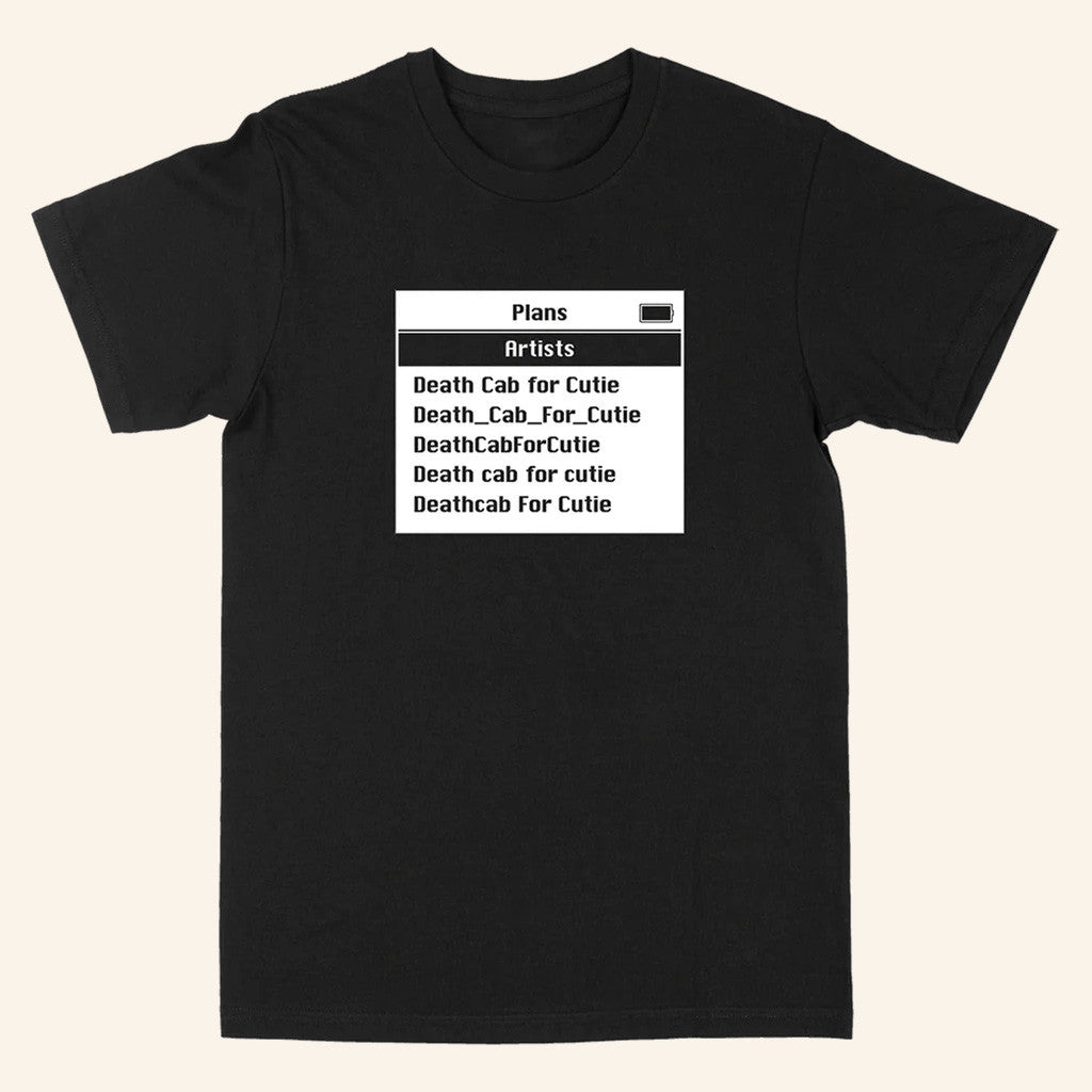 Death Cab For Cutie Merch DCfC Screen T-Shirt Black Gifts For Husband Death Cab For Cutie Merch DCfC Screen T-Shirt Black Gifts For Husband