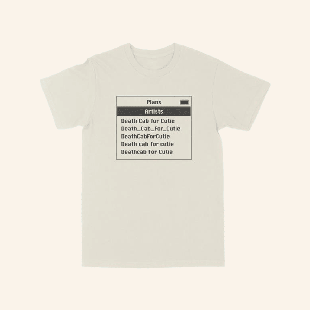 Death Cab For Cutie Merch DCFC Screen T-Shirt Presents For Boyfriend