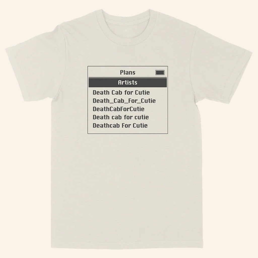 Death Cab For Cutie Merch DCfC Screen T-Shirt Vintage White Gifts For Him Death Cab For Cutie Merch DCfC Screen T-Shirt Vintage White Gifts For Him