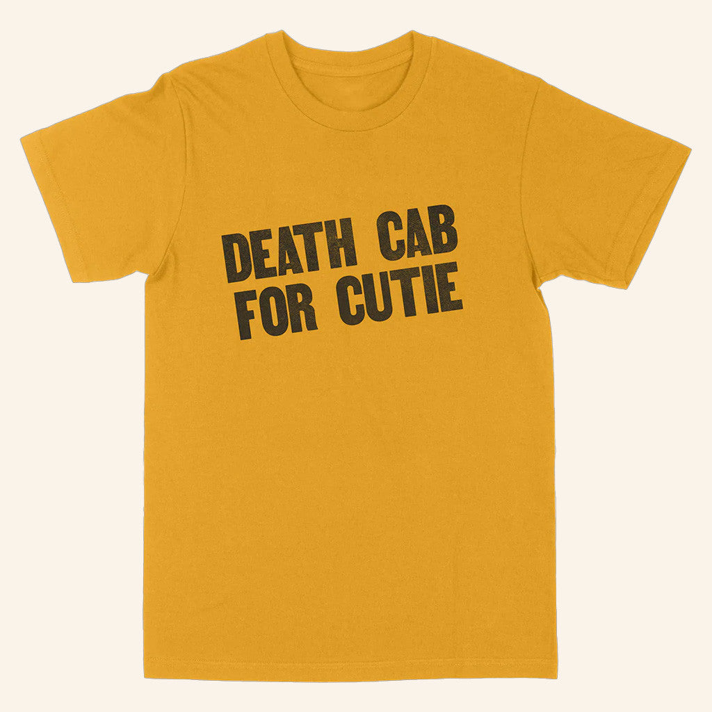 Death Cab For Cutie Merch DCFC Slant Golden T-Shirt Gifts For Her