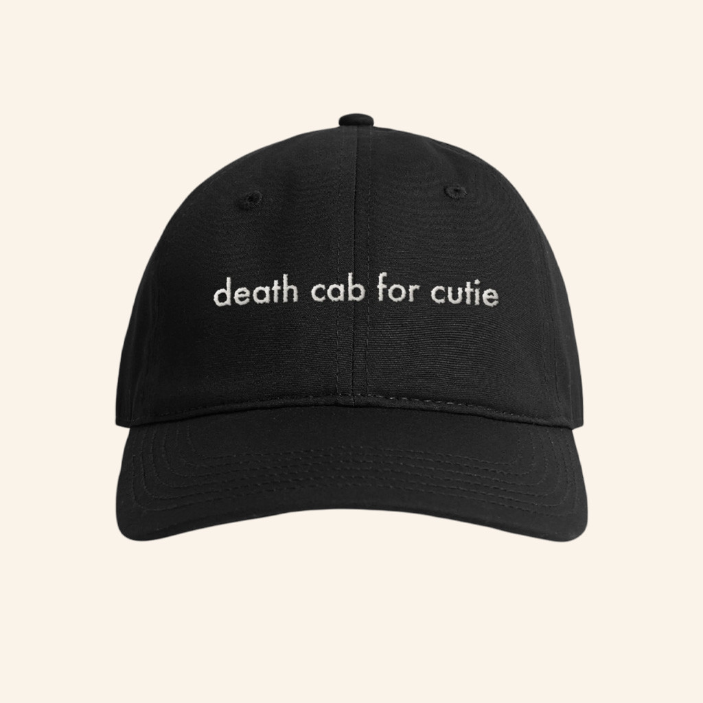 Death Cab For Cutie Merch DCFC Text Embroidered Hat Gifts For Him