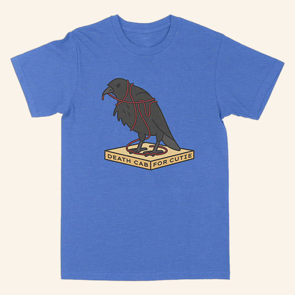 Death Cab For Cutie Merch Pedestal Crow Blue T-Shirt Best Gifts For Husband Death Cab For Cutie Merch Pedestal Crow Blue T-Shirt Best Gifts For Husband