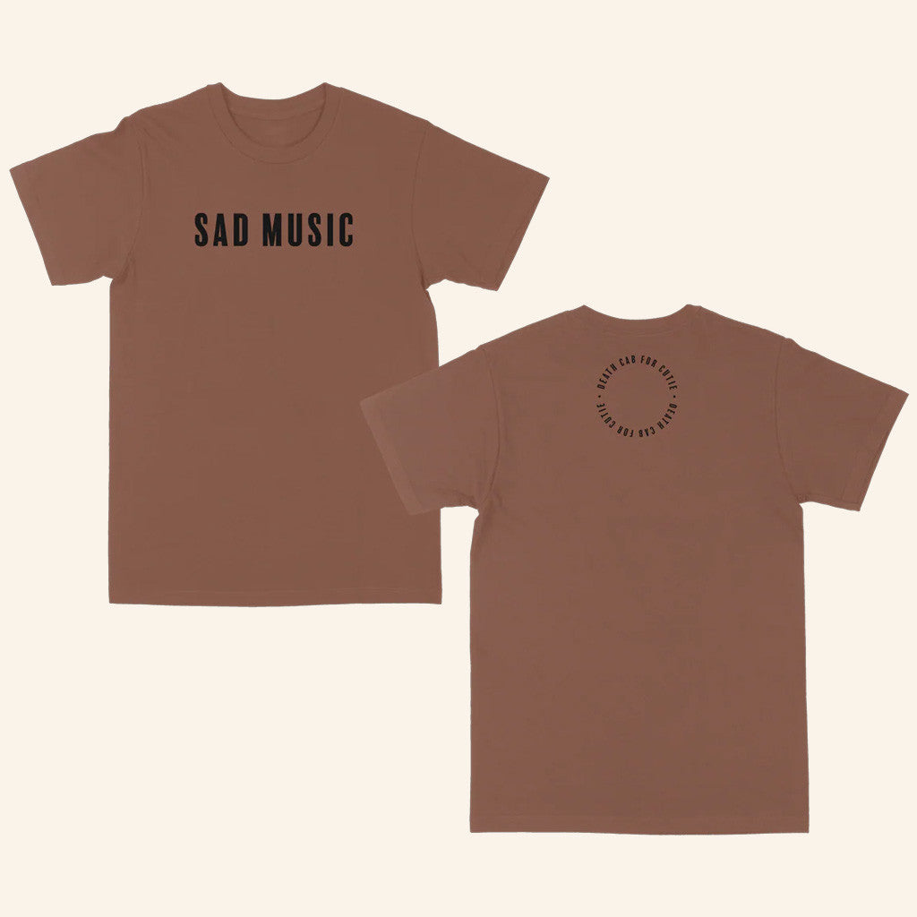 Death Cab For Cutie Merch Sad Music T-Shirt ChestnutSad Music Shirt Gifts For Fans