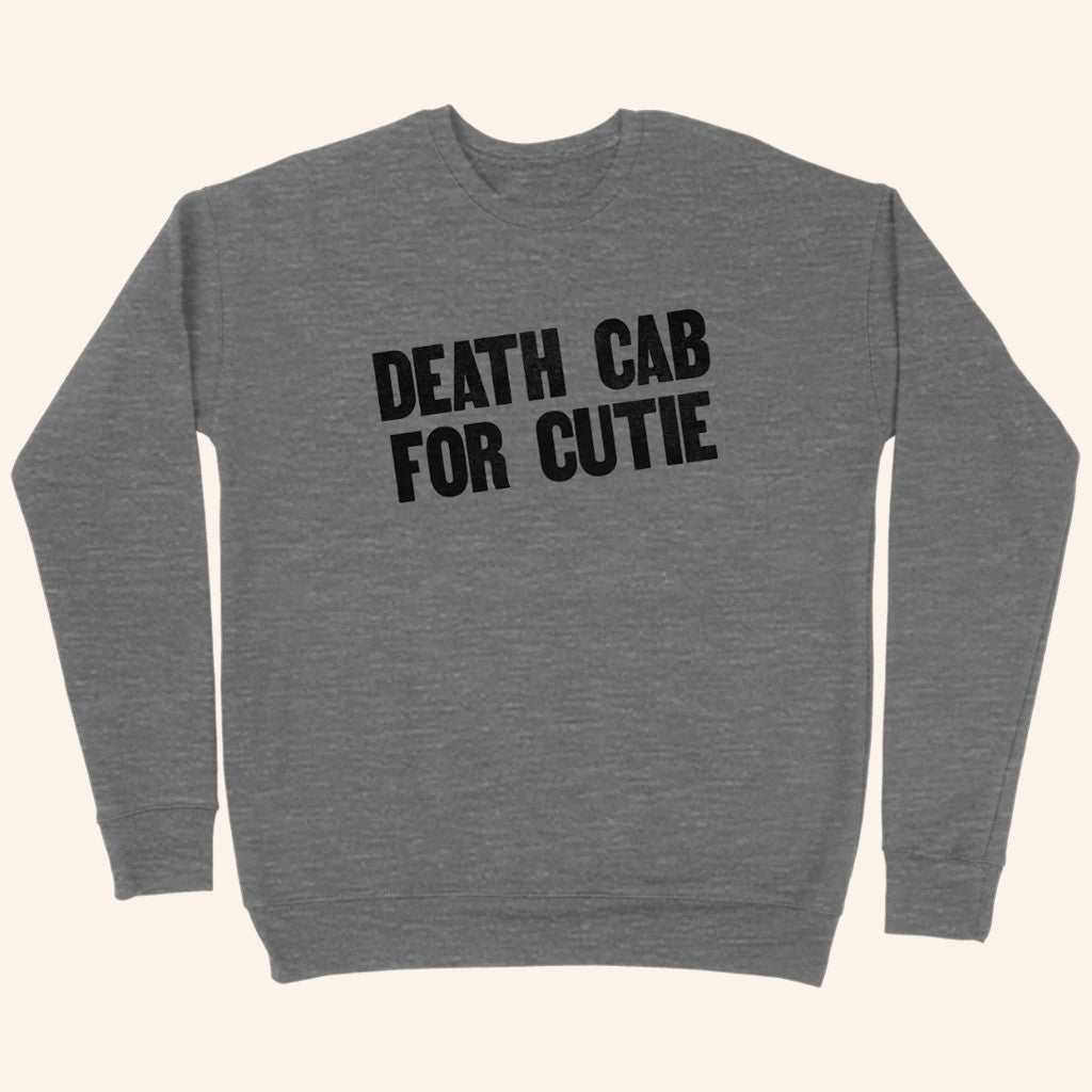 Death Cab For Cutie Merch Slant Deep Heather Crewneck Sweatshirt Gifts For Fans