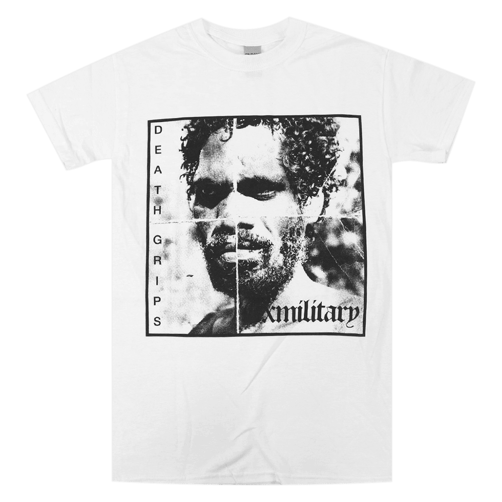 Death Grips Merch T-Shirt Death Grips Exmilitary White Tee Gifts For Band Fans