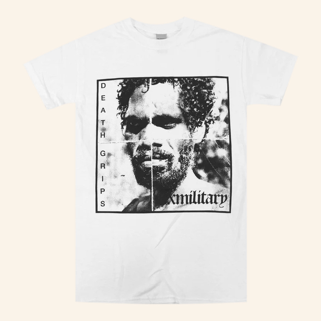Death Grips Merch T-Shirt Exmilitary White T-Shirt Death Grips Shirt Christmas Gifts For Fans