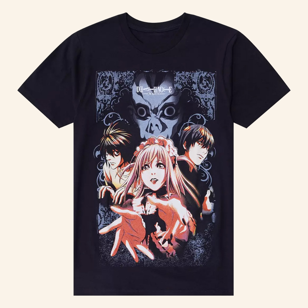 Death Note Merch Manga Group Portrait T-Shirt Unique Gifts For Friends