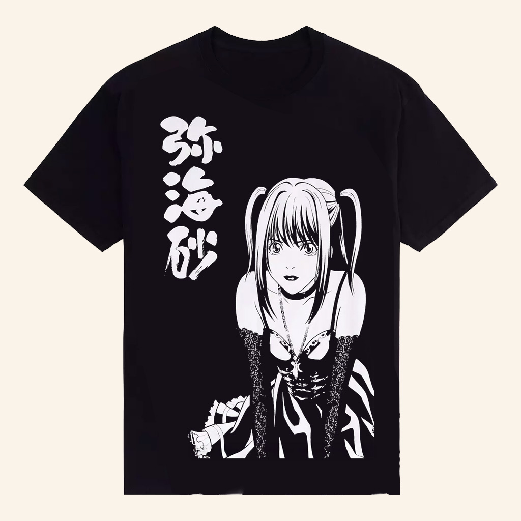 Death Note Merch Misa Black And White T-Shirt Great Gifts For Besties