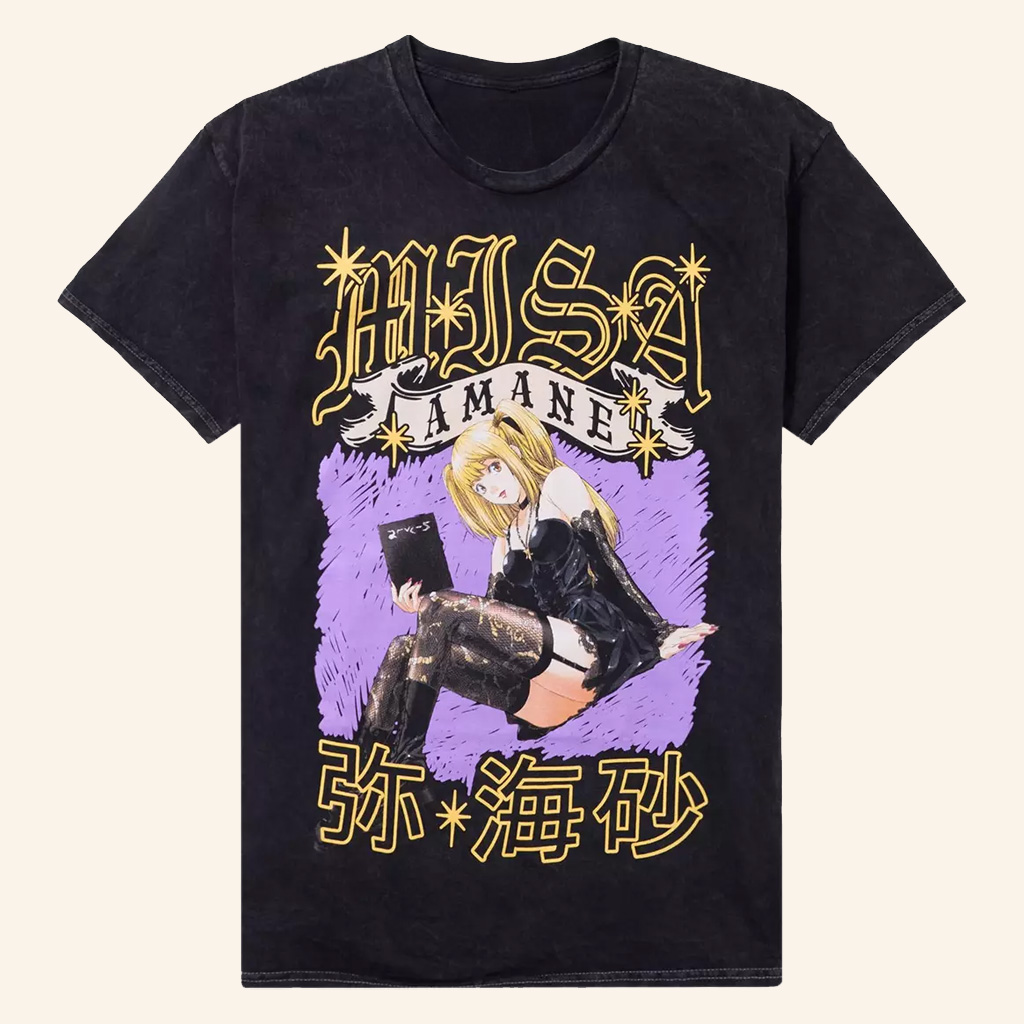 Death Note Merch Misa Sparkle Banner T-Shirt Best Gifts For Sisters