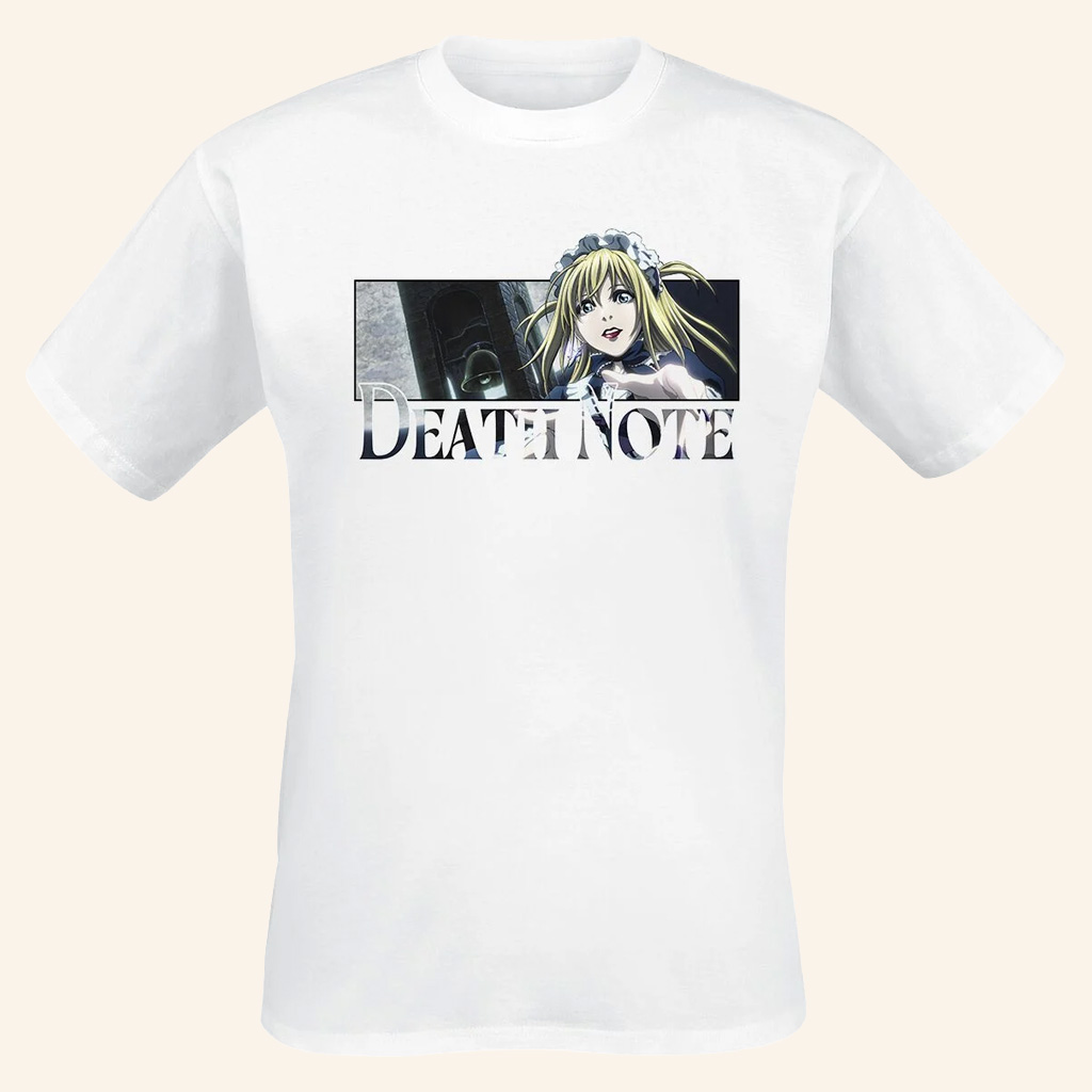 Death Note Merch Misa White T-Shirt Birthday Presents For Girlfriend