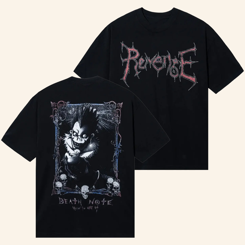 Death Note Merch Revenge x Death Note T-Shirt Best Gifts For Him Death Note Merch Revenge x Death Note T-Shirt Best Gifts For Him