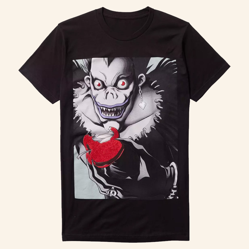 Death Note Merch Ryuk Apple T-Shirt Cool Gifts For Anime Fans