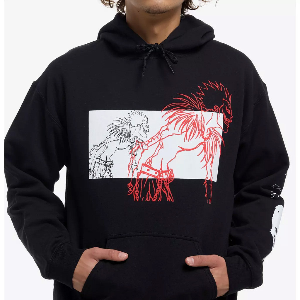 Death Note Merch Ryuk Outline Panel Hoodie Best Gifts For Anime Lovers