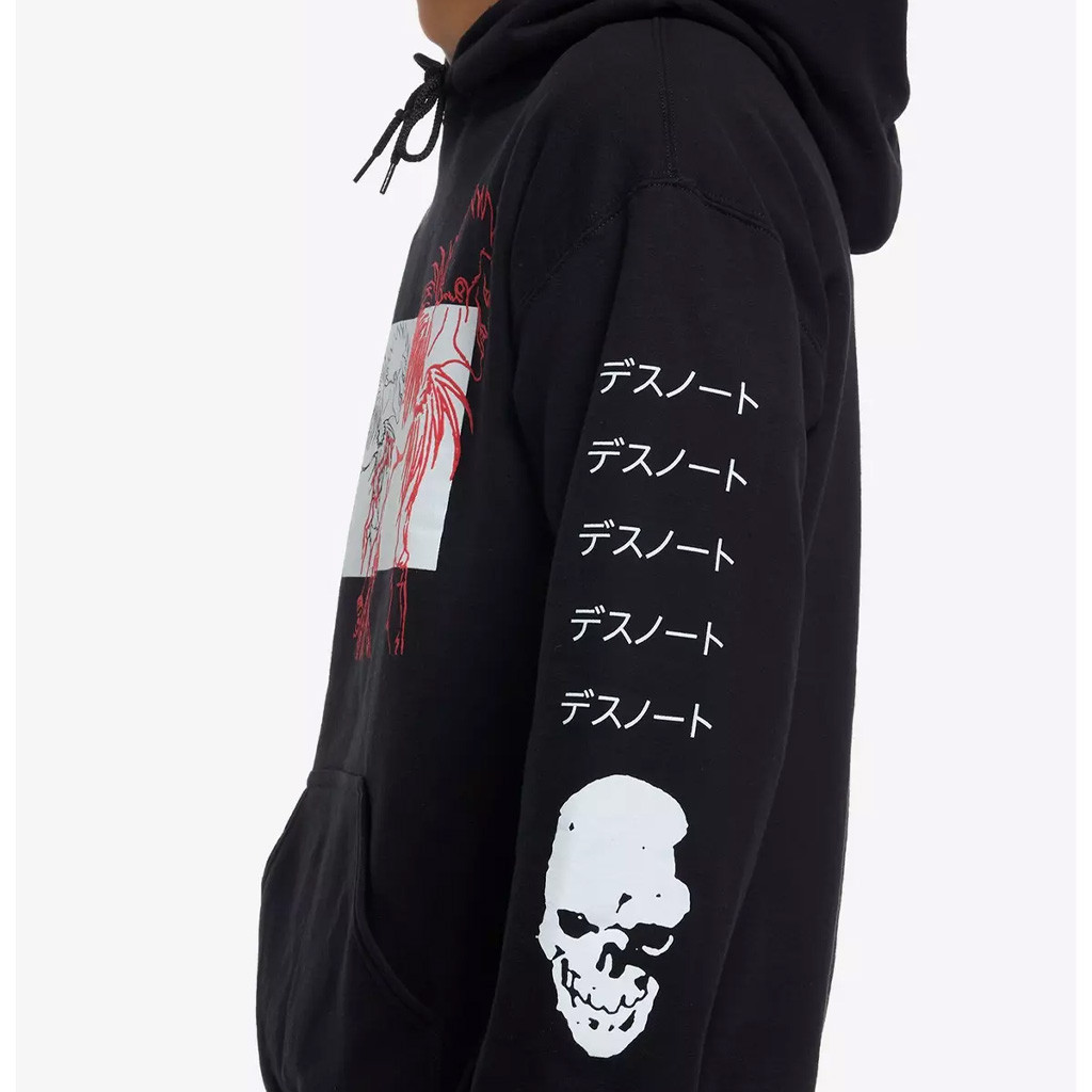 Death Note Merch Ryuk Outline Panel Hoodie Best Gifts For Anime Lovers