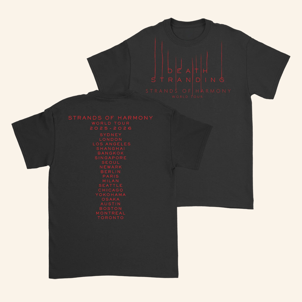 Death Stranding Concert Merch Red Strands World Tour T-Shirt Christmas Presents For Him