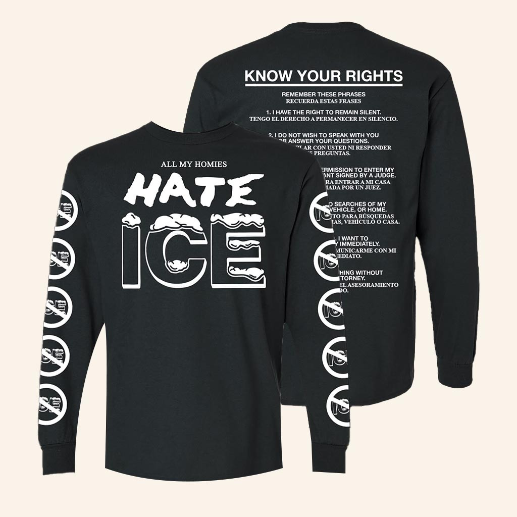 Death Traitors Merch All My Homies Hate Ice Long Sleeve T-Shirt Gift Ideas For Brother