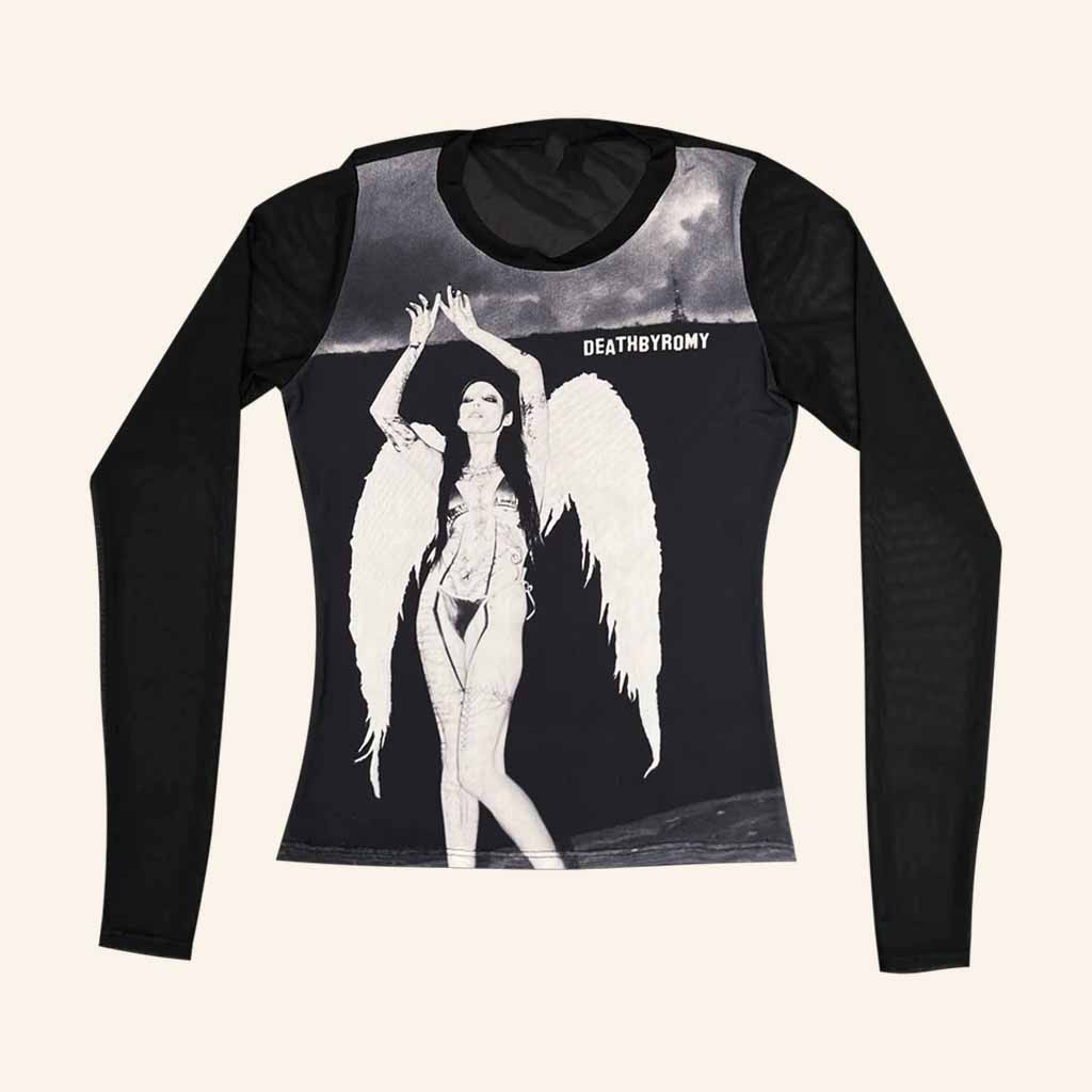 DeathbyRomy Merch City Of Angels Mesh Long Sleeve Shirt Unique Christmas Gifts For Him DeathbyRomy Merch City Of Angels Mesh Long Sleeve Shirt Unique Christmas Gifts For Him