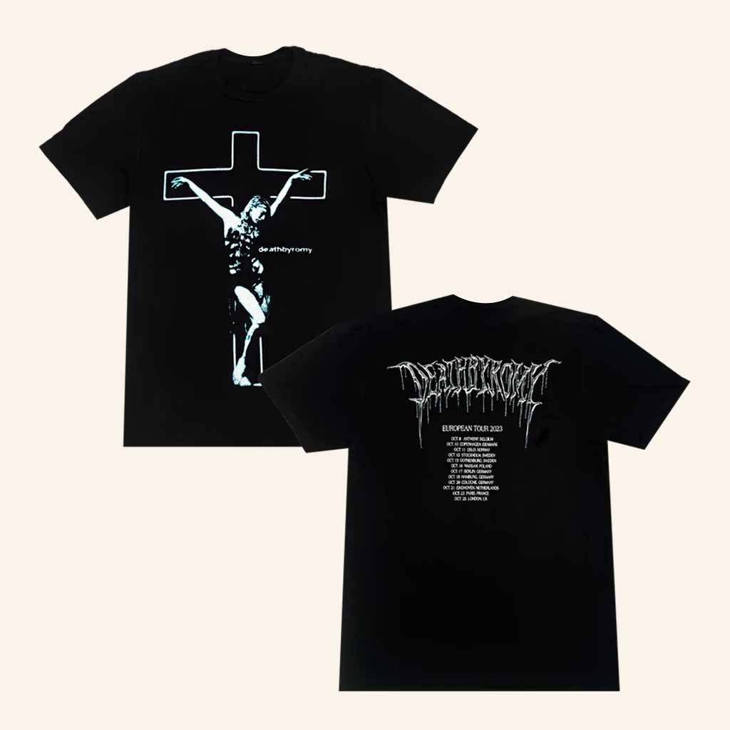 DeathbyRomy Merch On The Cross T-Shirt Christmas Gift For Christian DeathbyRomy Merch On The Cross T-Shirt Christmas Gift For Christian