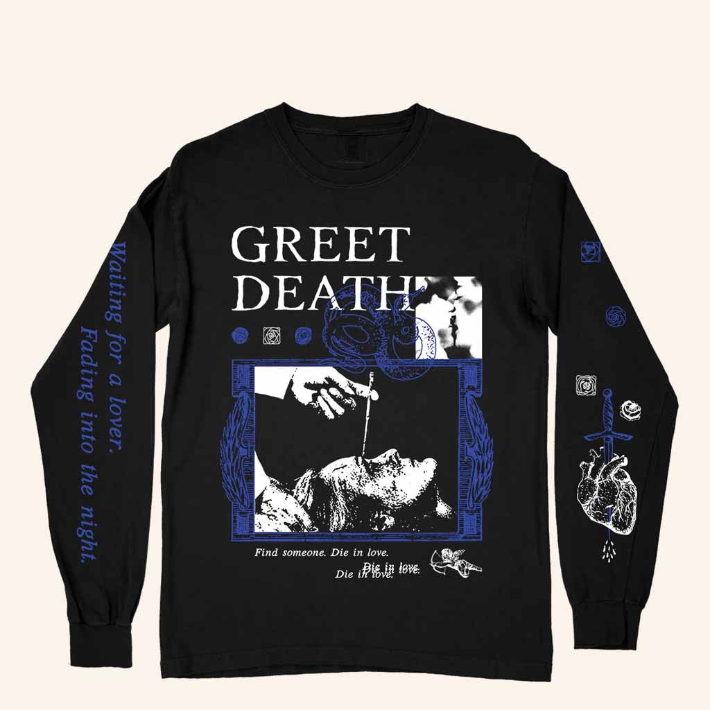 Deathwish Inc Merch Greet Death Lobotomy Black Long Sleeve T-Shirt Gift For Dad Deathwish Inc Merch Greet Death Lobotomy Black Long Sleeve T-Shirt Gift For Dad