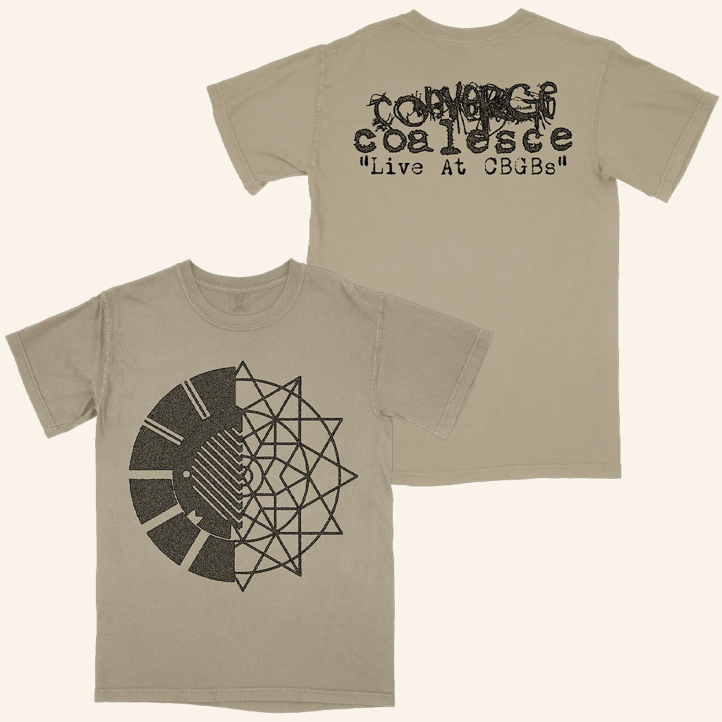 Deathwish Inc Store Merch Converge & Coalesce Live At Cbgbs Symbol Premium Sandstone Shirt Deathwish Inc Store Merch Converge & Coalesce Live At Cbgbs Symbol Premium Sandstone Shirt