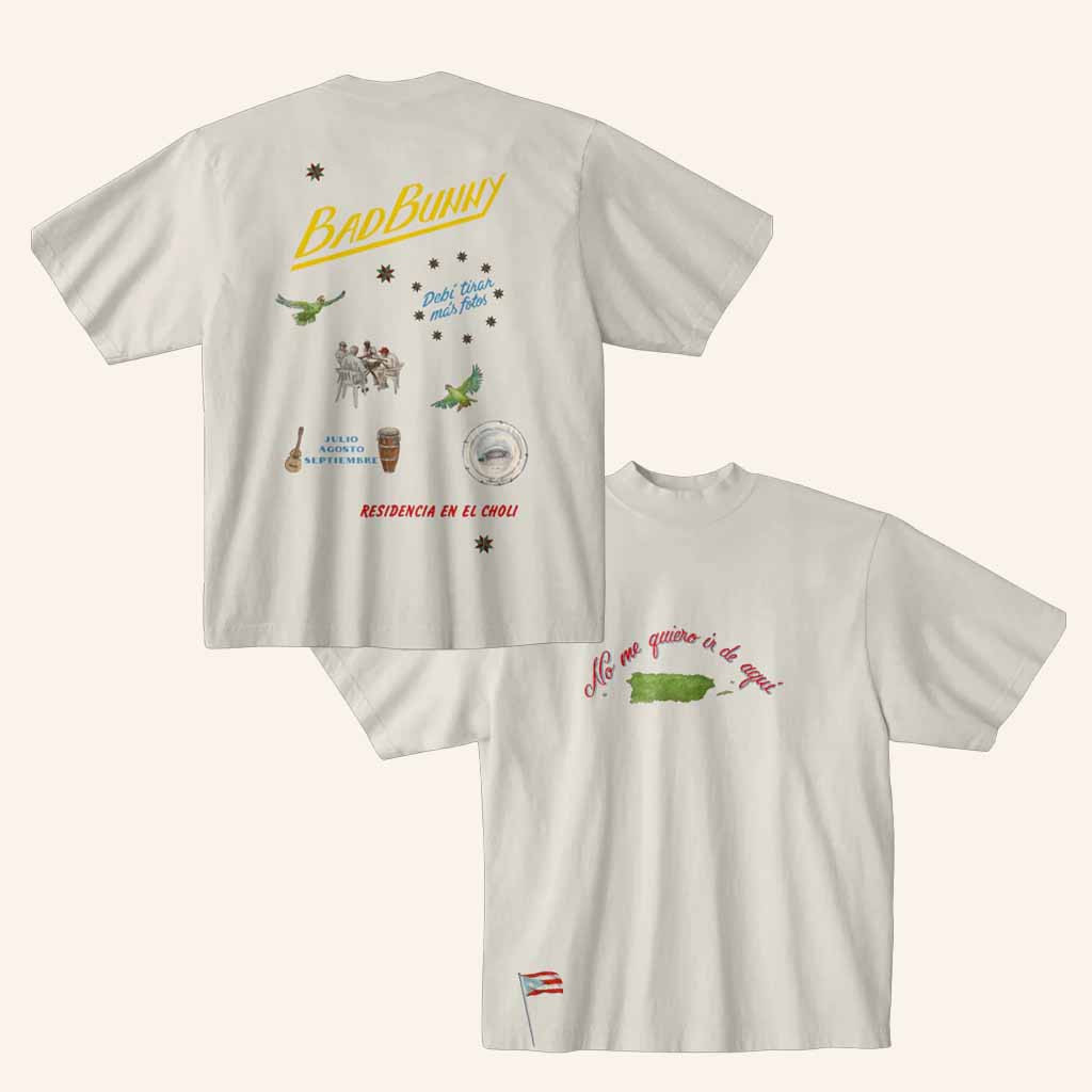 Debi Tirar Mas Fotos Merch Bad Bunny La Residencia T-Shirt Presents For Sister Debi Tirar Mas Fotos Merch Bad Bunny La Residencia T-Shirt Presents For Sister