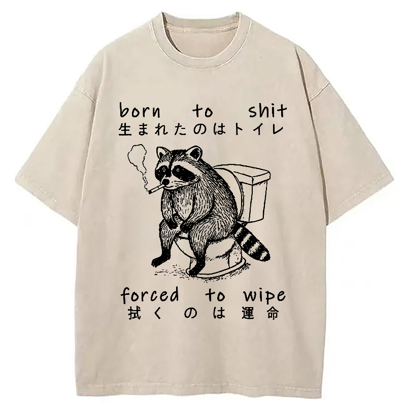 Decadent Raccoon Washed T-Shirt Trendy Everyday Casual Outfit Gifts For Best Friend