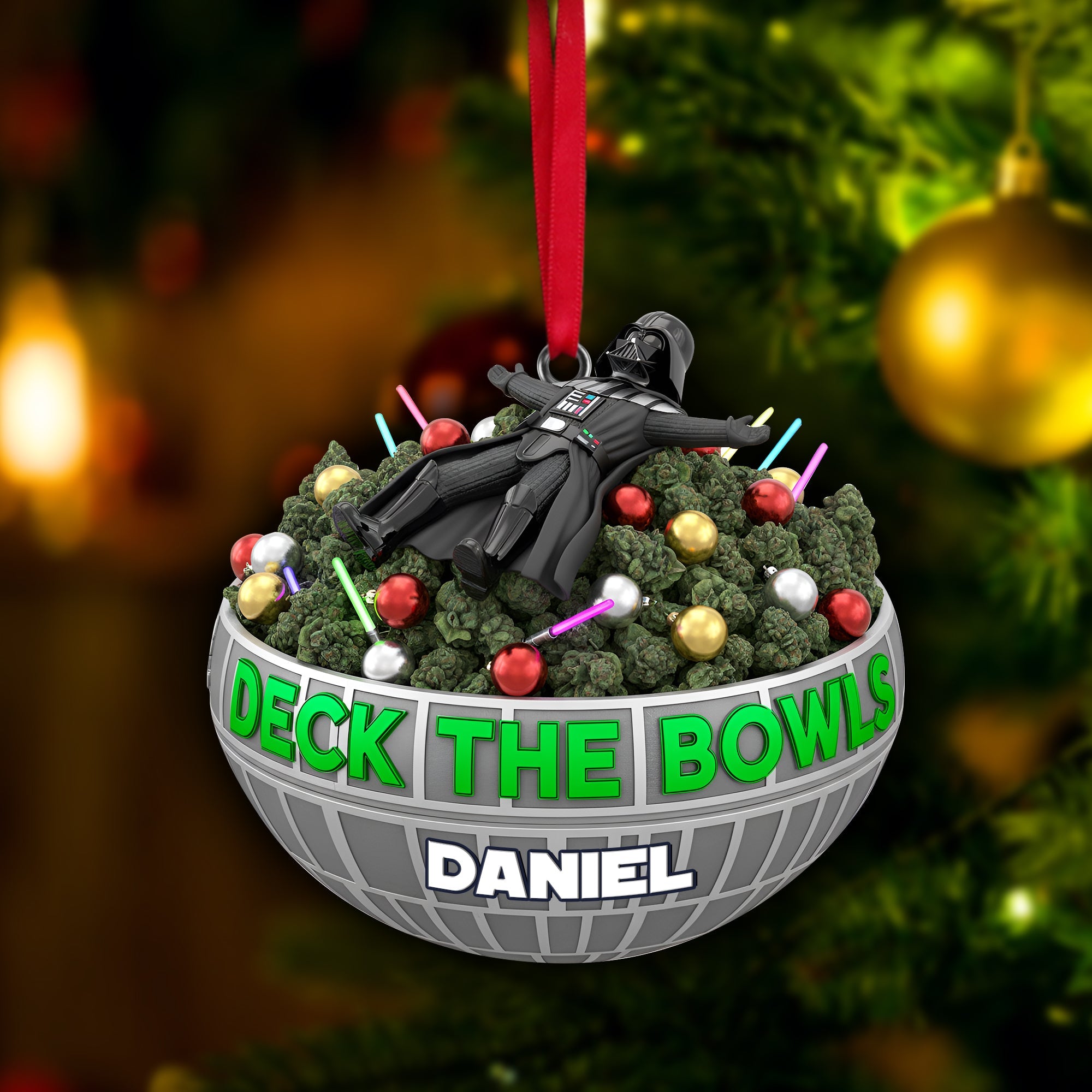 Deck The Bowl Ornament - Personalized Gifts For Stoners - Holiday Season Gift Idea