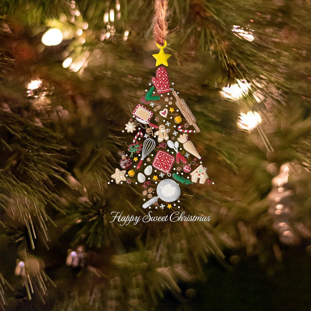 Decoration Ornament Baking Shape Ornament Christmas Sweet Christmas Tree Festive Living Room Ornament