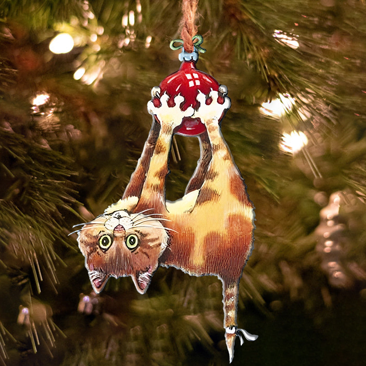 Decoration Ornament Cat Decoration Crazy Cat Ornament Stylish Merch Ornament Design