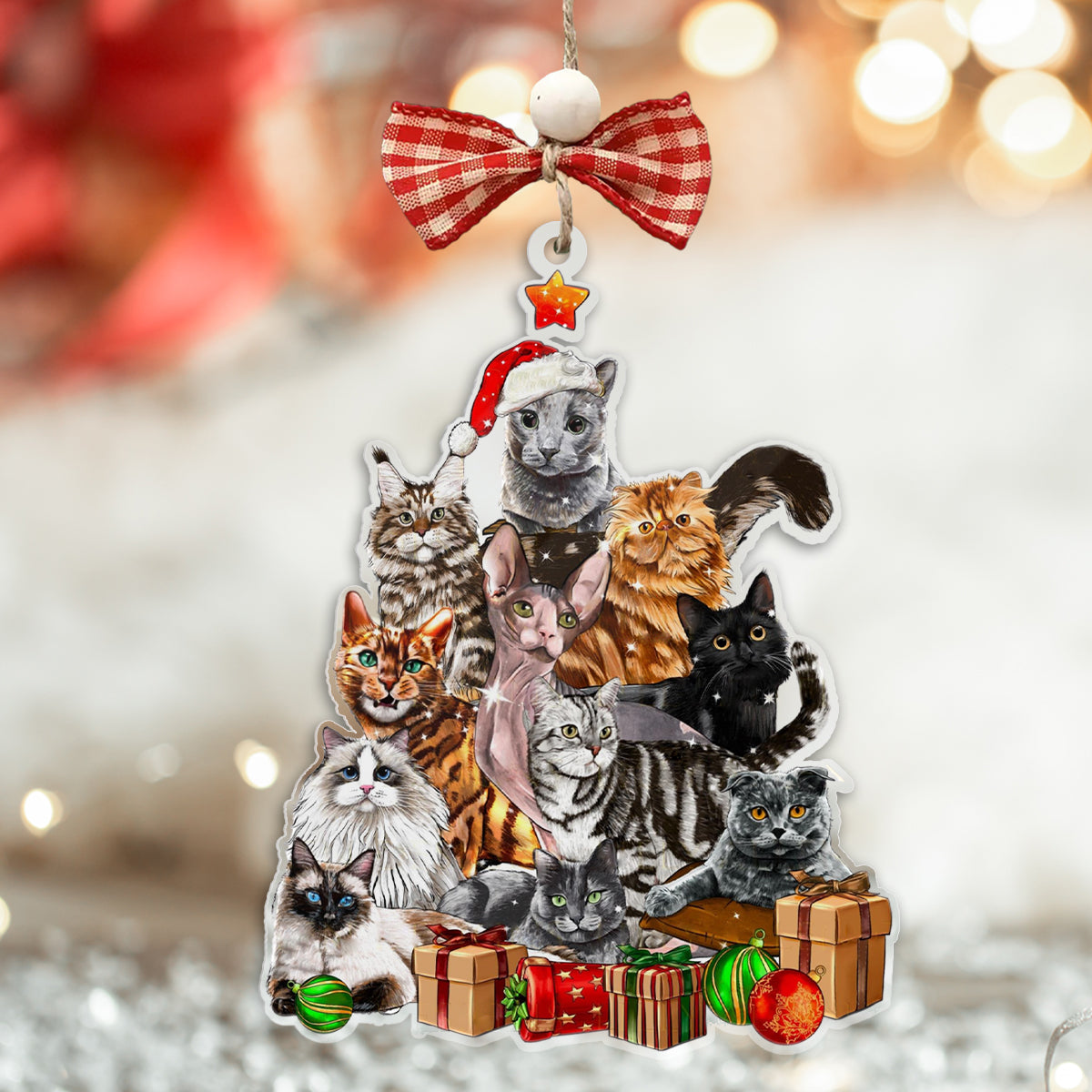 Decoration Ornament Cattree Joyful Christmas Ornament Keepsake