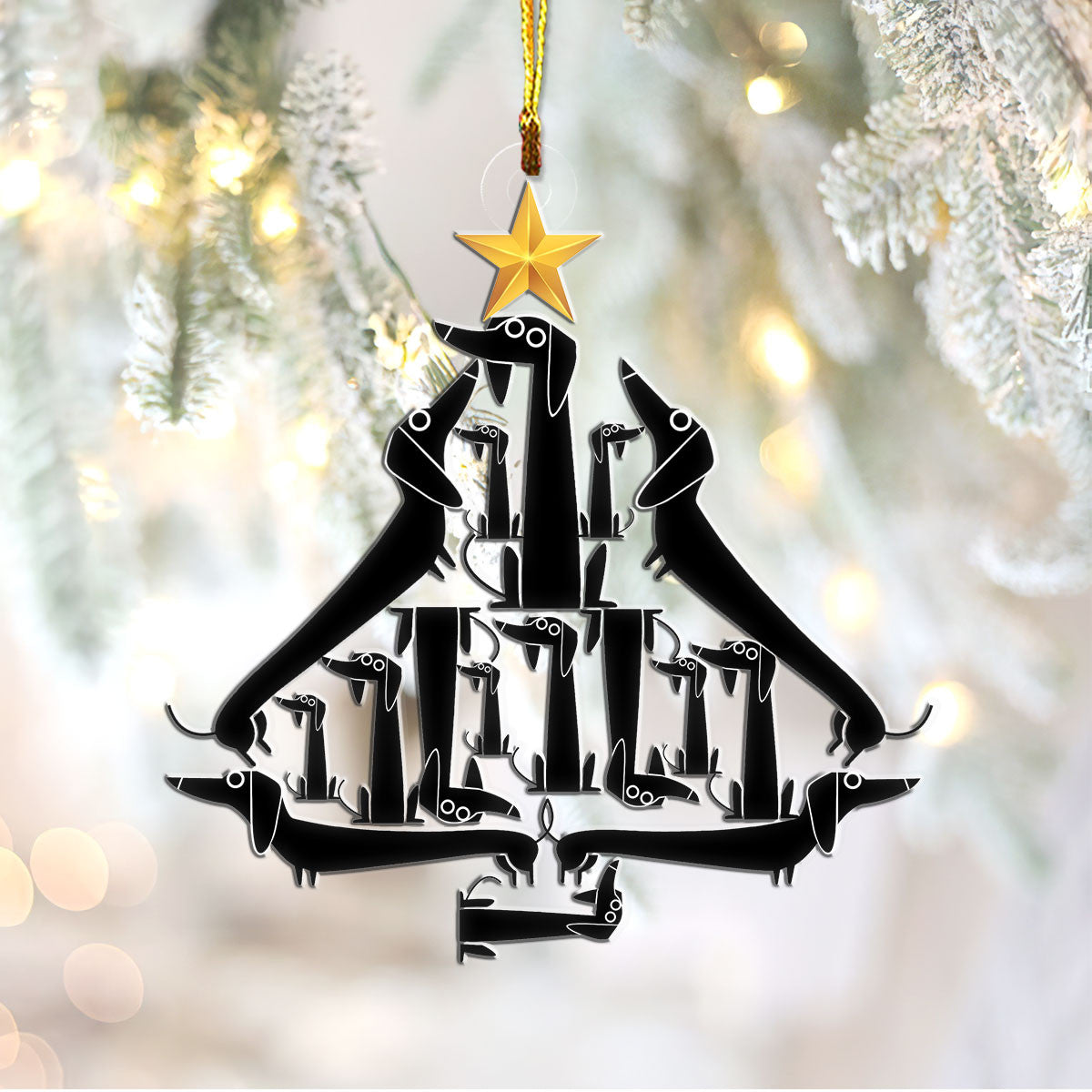 Decoration Ornament Dachshund Amazing Magical Christmas Spirit Ornament