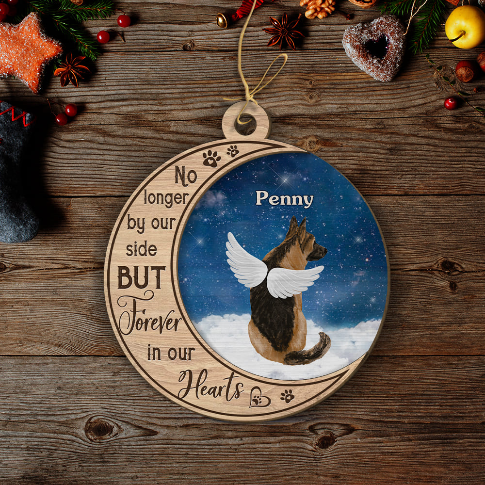 Decoration Ornament Dog Lovers No Longer By Your Side Perzonalized Wooden Ornament Warm Winter Home Ornament