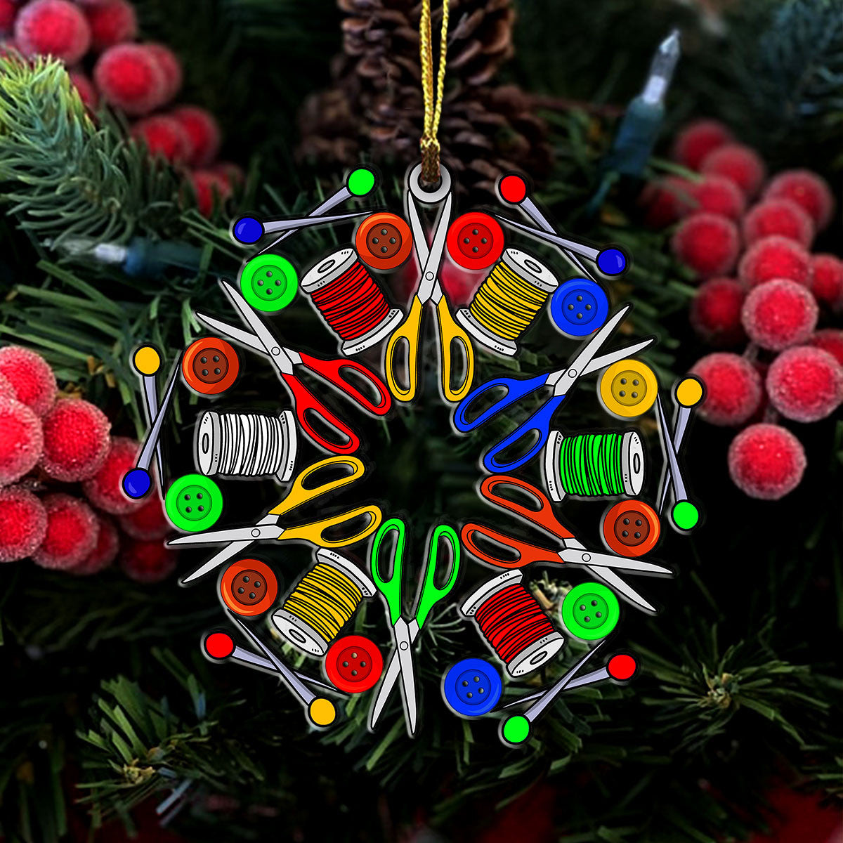 Decoration Ornament Quilting Snowflake Holiday Merch Collection