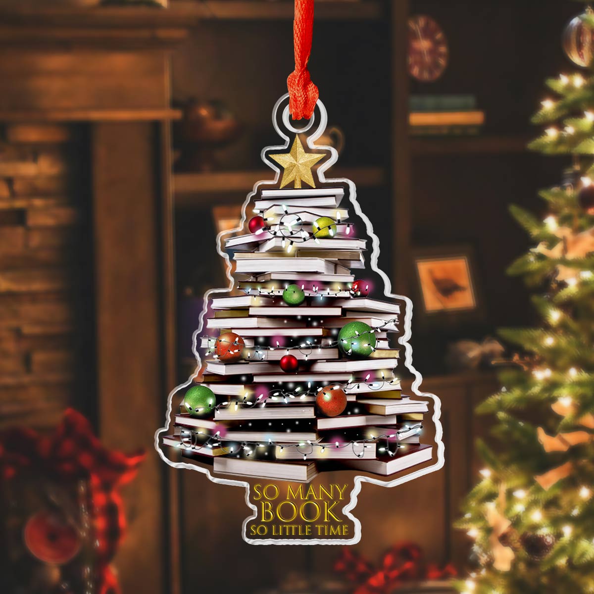 Decoration Ornament Reading So Many Books Adorable Ornament For Friends