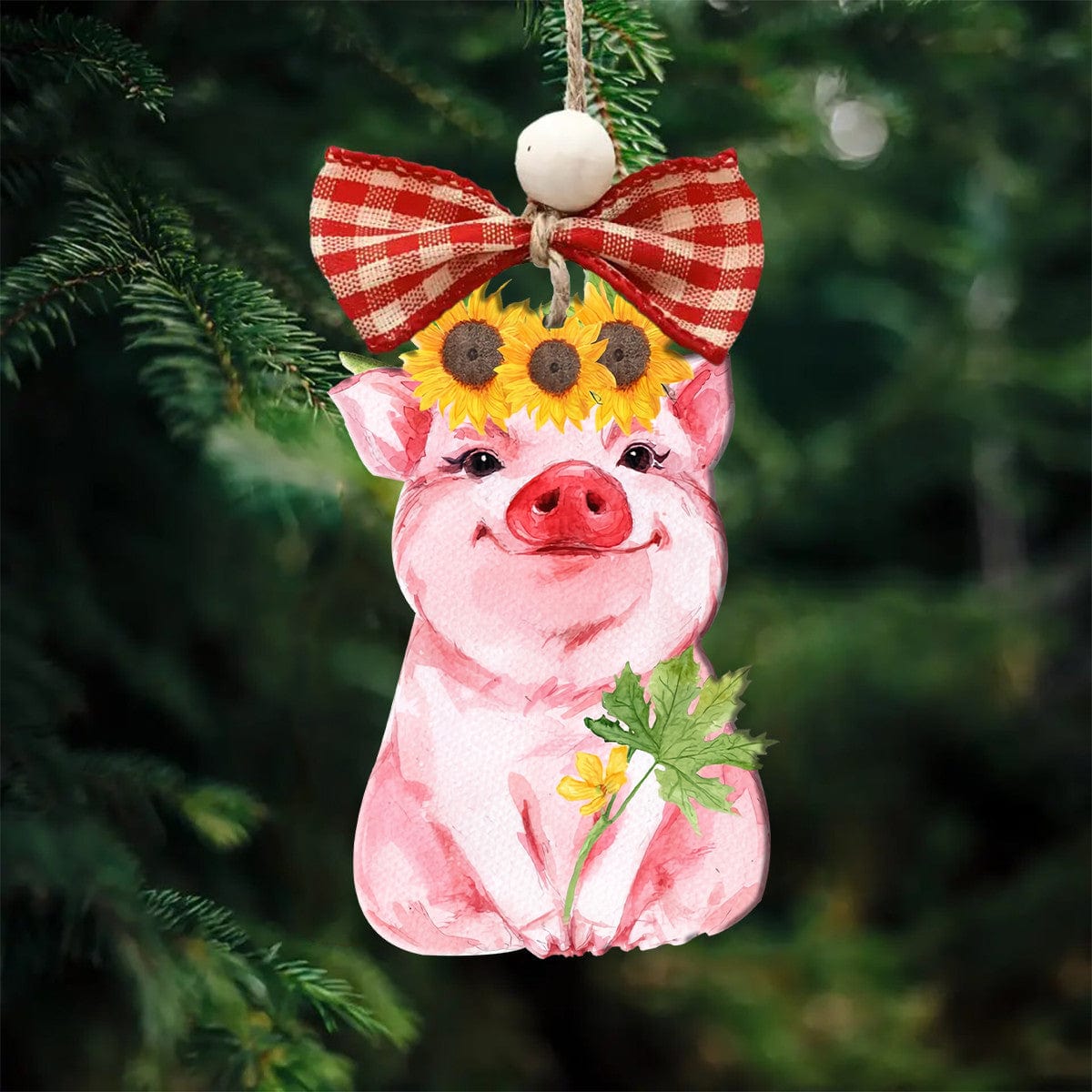 Decoration Ornament Sunflower Pig Acrylic Decoration Ornament Thoughtful Ornament For Dad