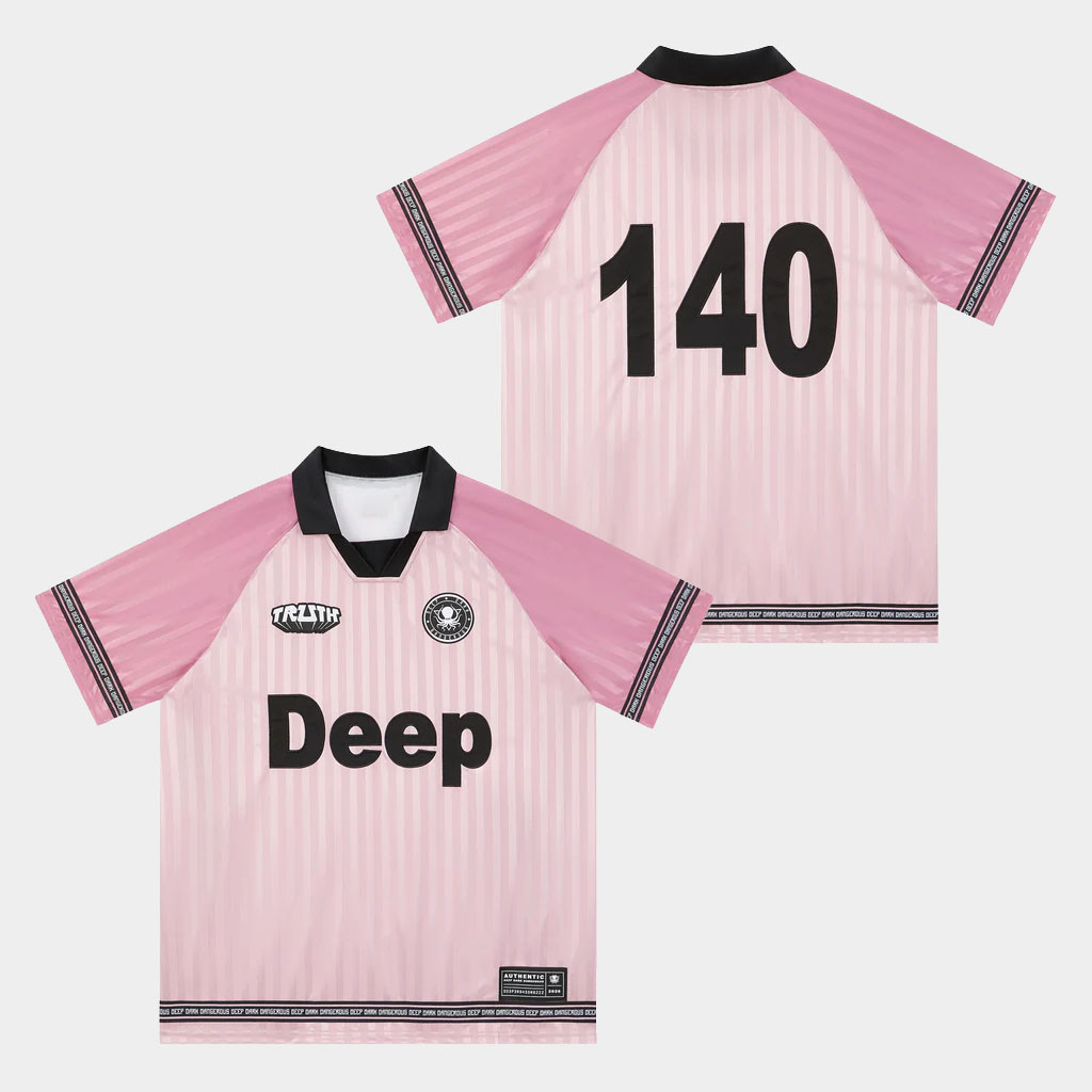 Deep Dark And Dangerous Merch Pink 140 Deep Collar Jersey DDD Shop Birthday Gift For Sister-1 Deep Dark And Dangerous Merch Pink 140 Deep Collar Jersey DDD Shop Birthday Gift For Sister-1