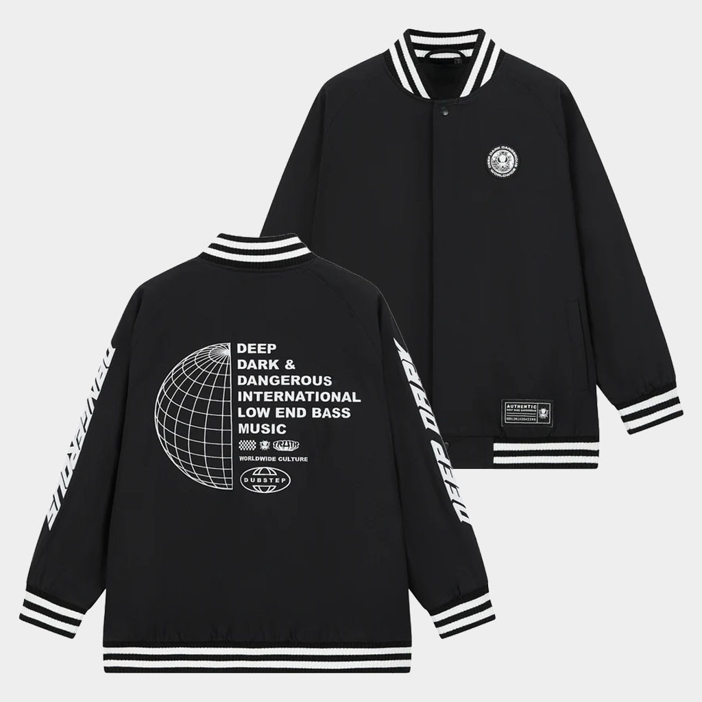 Deep Dark And Dangerous Merch Worldwide Bomber Jacket DDD Shop Birthday Present For Son