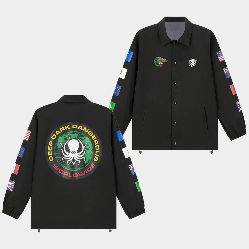 Deep Dark And Dangerous Merch Worldwide Coach Jacket DDD Shop Present For Friends