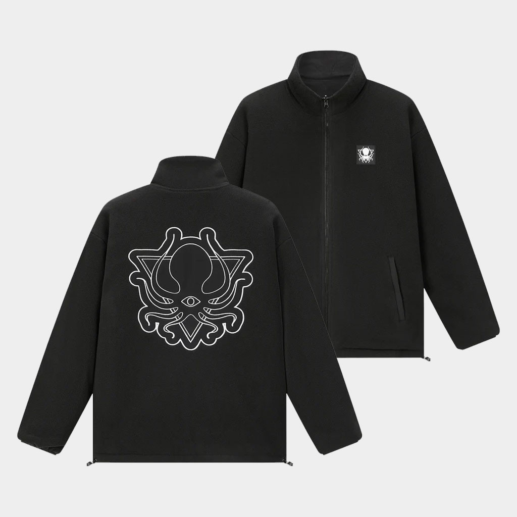 Deep Dark And Dangerous Merch Zip Stand Collar Jacket DDD Shop Birthday Gift For Brother